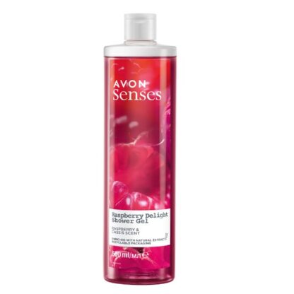 Nawilżający żel pod prysznic Raspberry Delight Senses – 500 ml